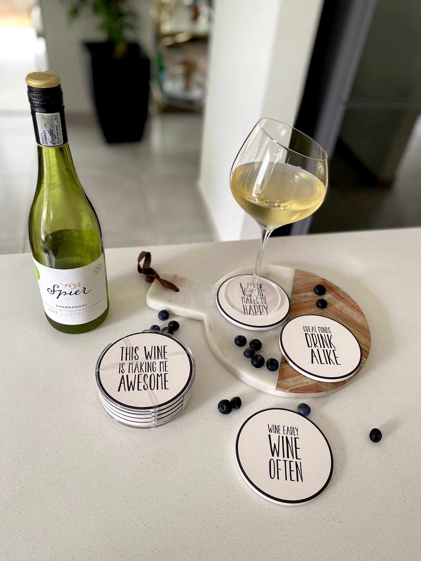 Wine assorted coasters 4