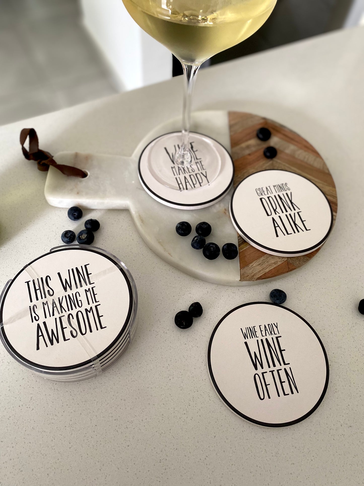 Wine assorted coasters 4