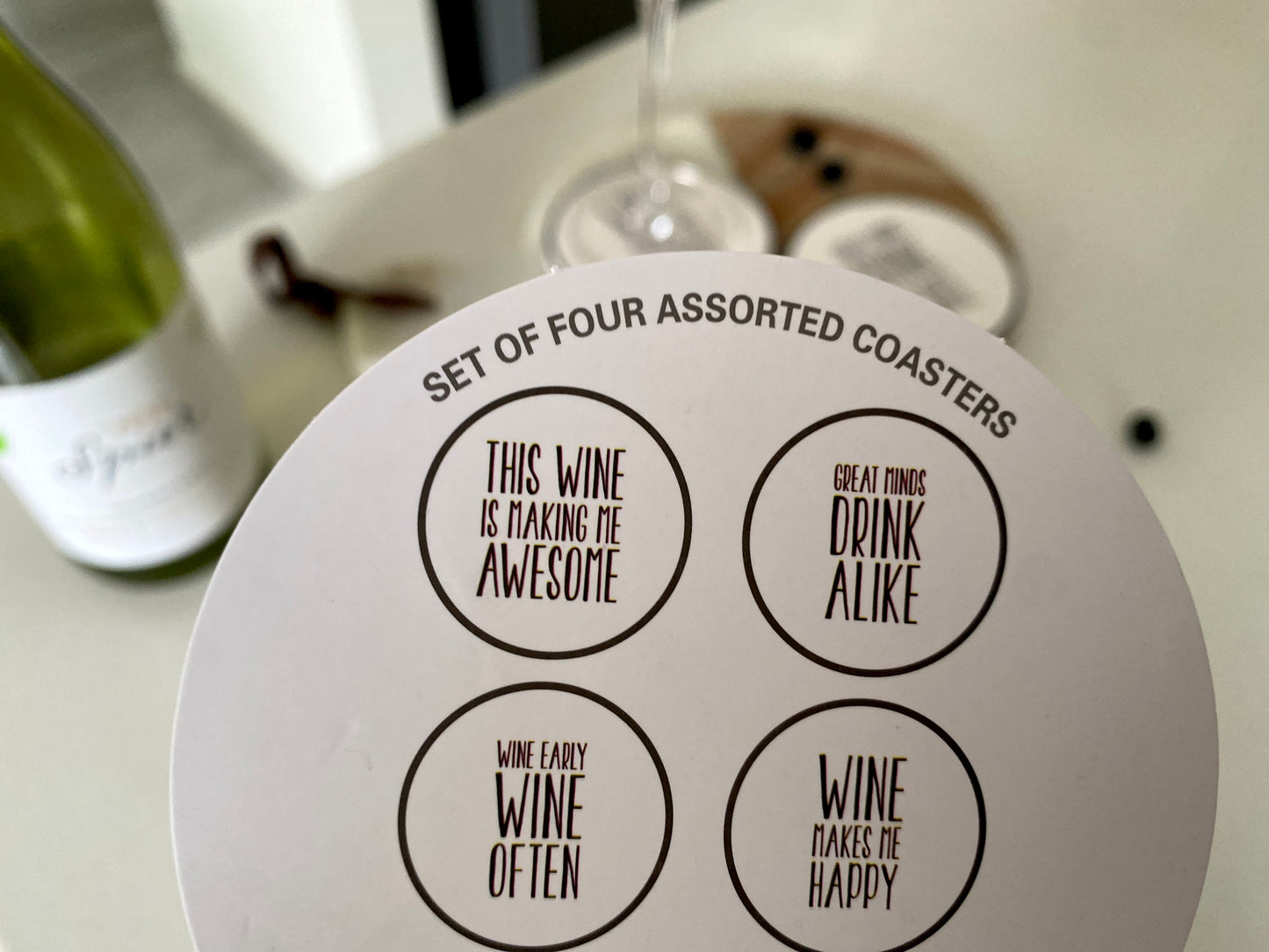 Wine assorted coasters 4