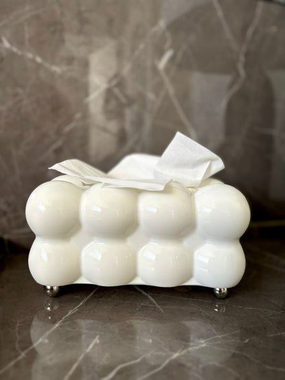 Cream tissue box