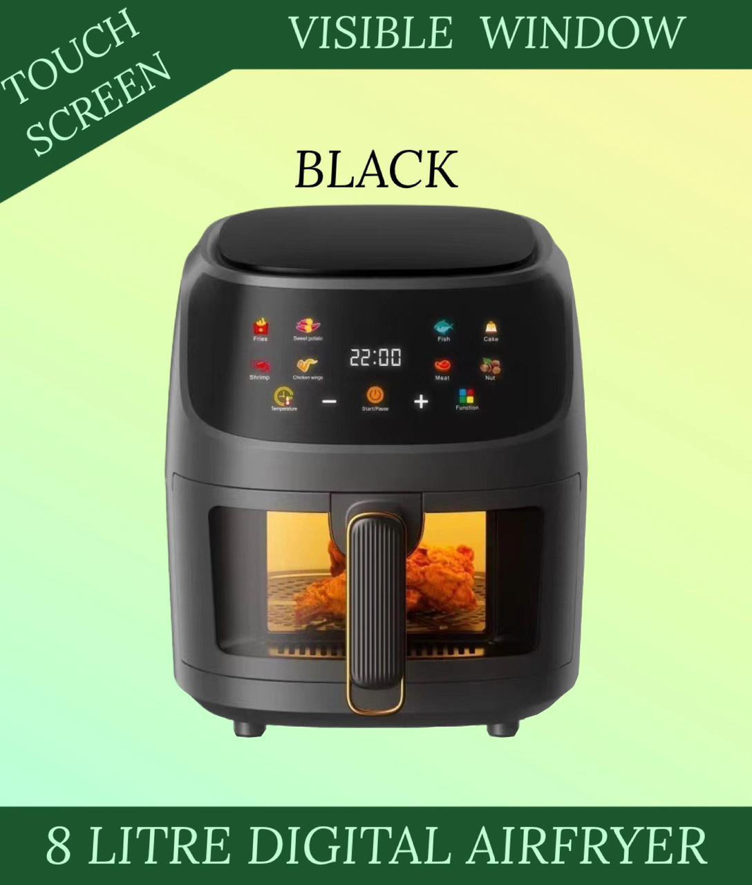 DIGITAL AIRFRYER WITH VISIBLE WINDOW