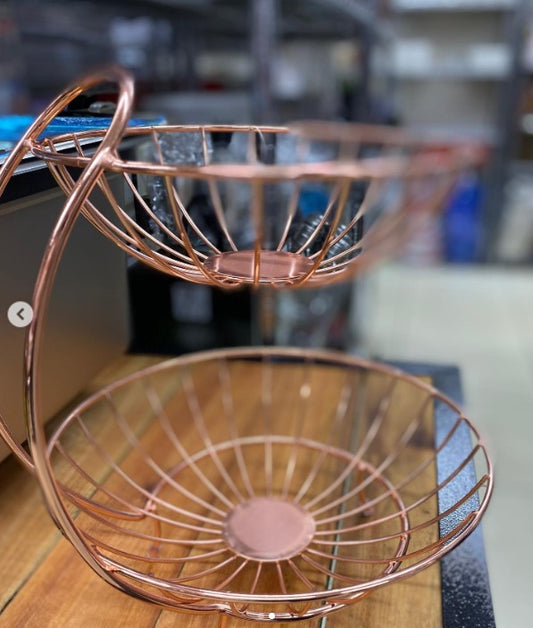 Rose Gold Fruit Basket