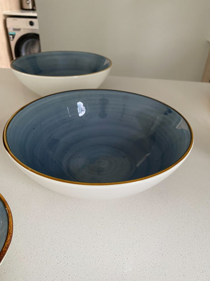 French blue serving set