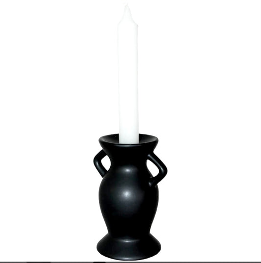 Black candle 13cm